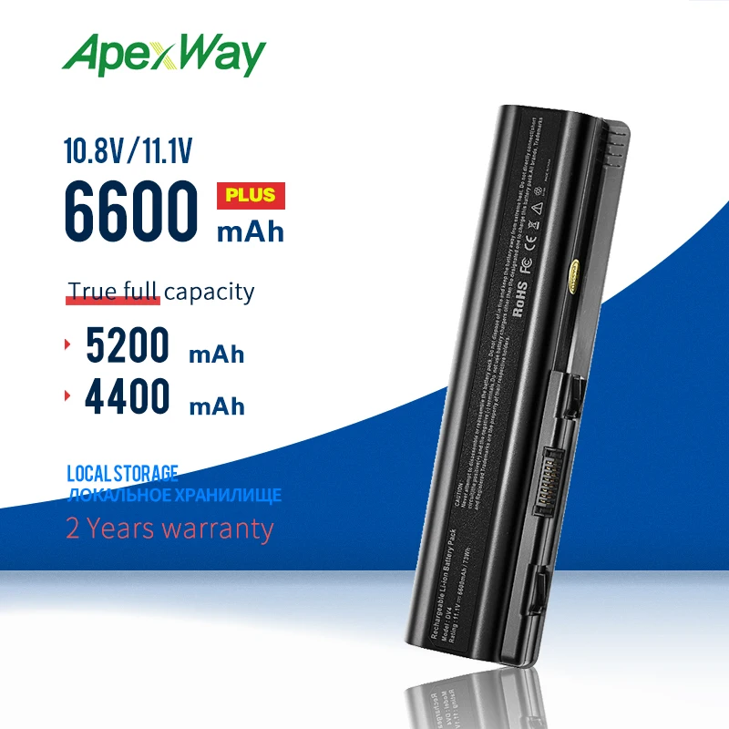 Аккумулятор ApexWay для ноутбука HP Pavilion DV4 DV6 DV5 DV6T G50 G61 Compaq Presario CQ50 CQ71 CQ70 CQ61 CQ60 CQ45 CQ41