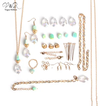 

Trend 2020 New Arrival Necklace Earring Bracelet Ring Set Diy Package By Gold Metal/ Acetate/ Pearl/ Acrylic/ Enamel Leaf/ Shell