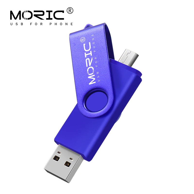 Смартфон Флэшка OTG USB флэш-накопитель cle usb 2,0 stick 64G портативный флэш-накопитель 4g 8g 16g 32g 128G устройства для хранения - Цвет: blue