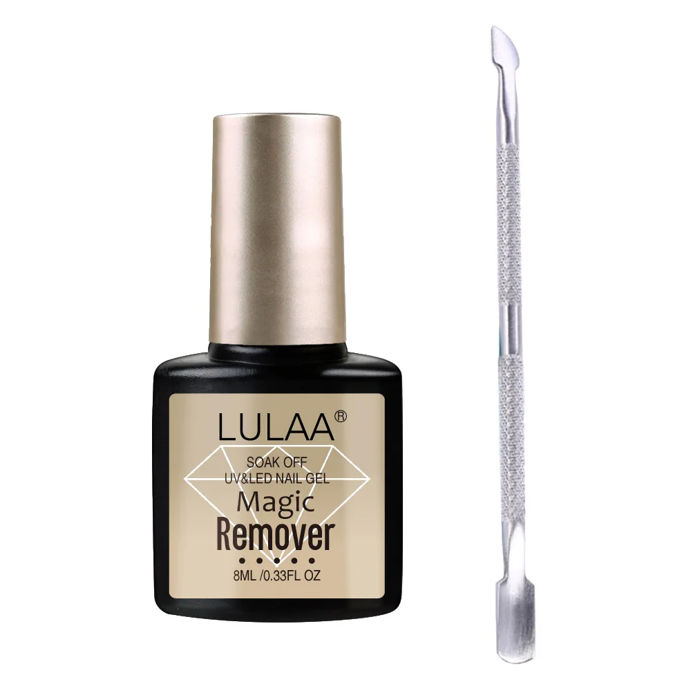 Lulaa Профессиональный 2/4/7 шт набор для полировки ногтей взрыв эмаль Remover Замочить ногтей набор чистящих средств для инструмент для росписи ногтей высокое качество - Цвет: 1 bottle with tool