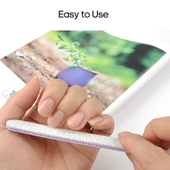 

15Pcs Professional Nail Files Double Sided Emery Boards 100/180 Grit Gel Nail Files & Buffers Natural Artificial Nail Tools