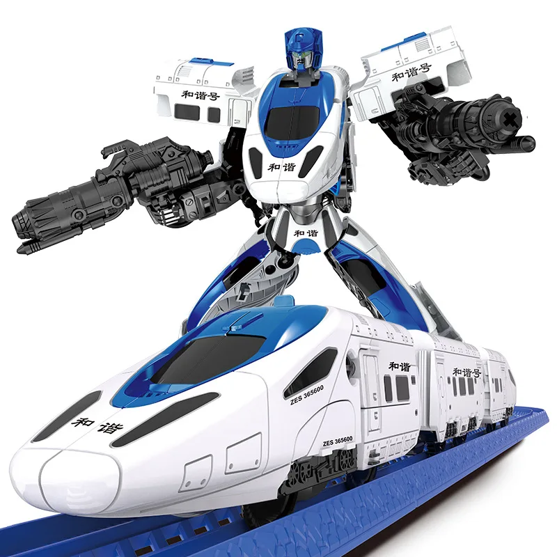 

Harmony Transformation Toy 5-6-Year-Old High-Speed Rail Small Train Set Race Car Rail Car Children 3 Boy Jingang