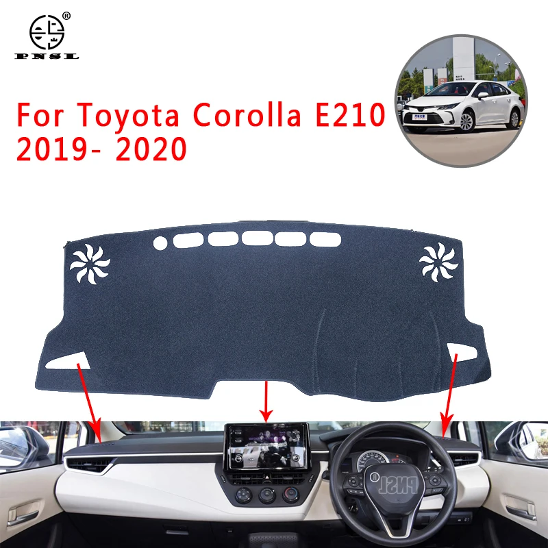  PNSL Car Dashboard Cover Dash Mat Dash Pad Carpet For Toyota Corolla E210 2019- 2020 Sun protection