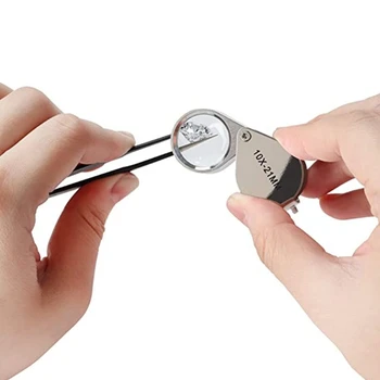 

2 in 1 Diamond Tester＋30X LED Magnifying Glasses Jeweler Tool Pocket Jewelry Loupe Jewelers Eye Glass Magnifier Tools