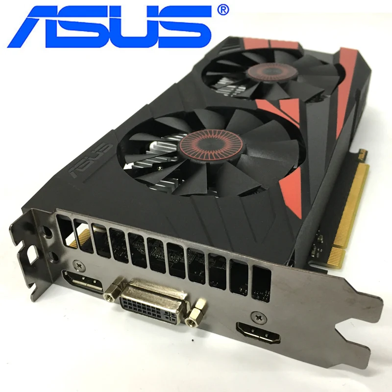 ASUS, оригинальная видеокарта GTX950, 2 Гб, 128 бит, GDDR5, видеокарты для nVIDIA, VGA, карты Geforce GTX 950, используемая игра 1050, 750 TI