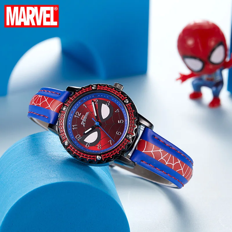 Disney Marvel Детские Кварцевые часы Человек-паук мультфильм указатель мальчик Дети
