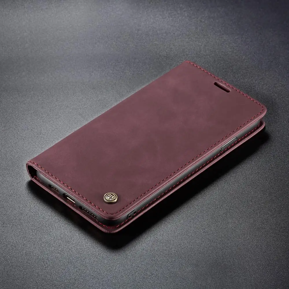 Wine Red Флип кожаный чехол для телефона для Apple iPhone 7 Plus держатель карт на магнитах подставка задняя крышка для iPhone 11 Pro 11 XSMAX XR XS X 8 7 6 6S Plus - Цвет: Wine Red