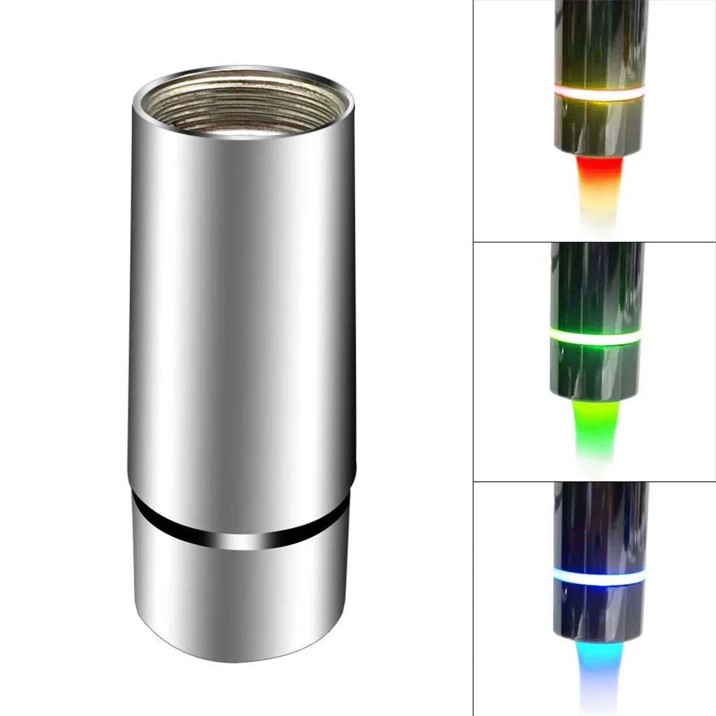 

1pc Creative Kitchen Bathroom Light-Up LED Faucet Colorful Changing Glow Nozzle Shower Head Water Tap Filter No Battery Suppy P5