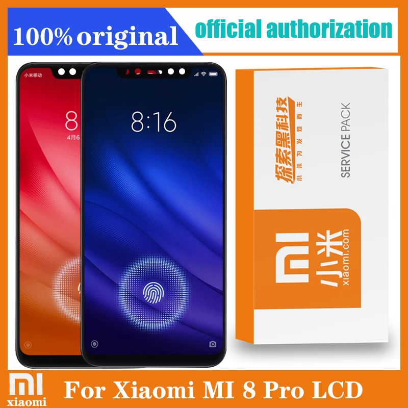 100% Оригинальный 6 21 ''дисплей с рамкой для Xiaomi Mi 8 Pro mi8 pro Global LCD сенсорный экран
