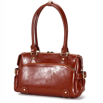 

2019 New Mummy Bag Fashion Personality Handbag Shoulder Bag Handsome Lady Handbag Casual Tote