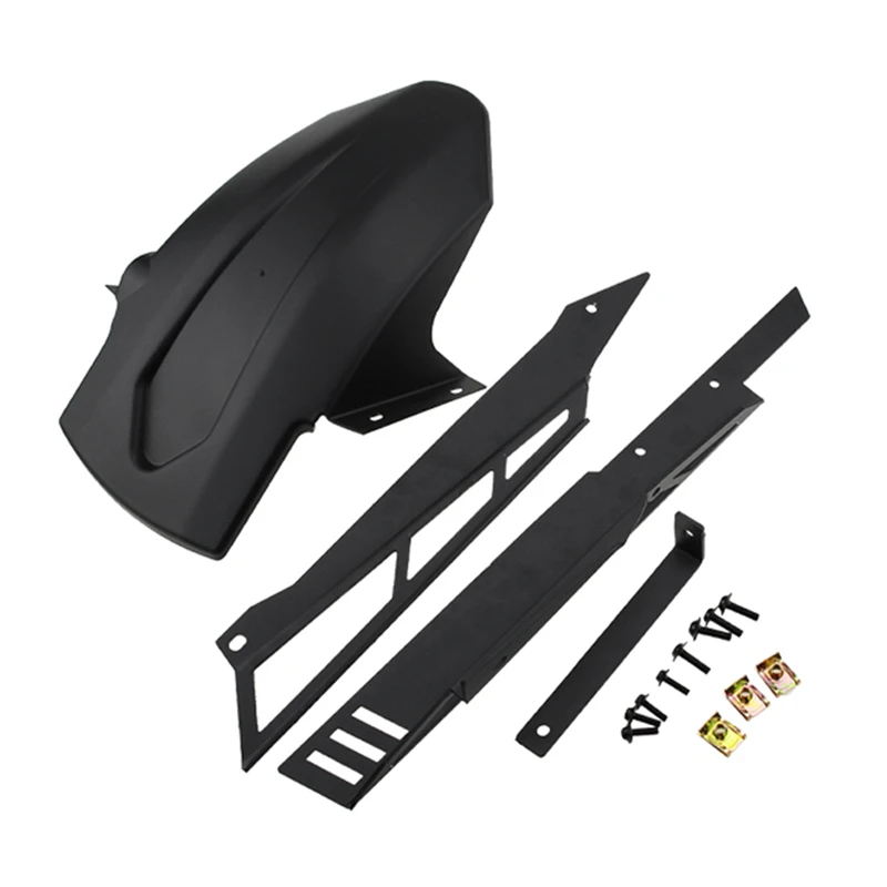 Black Для HONDA XADV X ADV 300 750 1000- части мотоцикла CNC украшение цепи Крышка+ ABS заднее крыло анти-грязь протектор - Цвет: Black