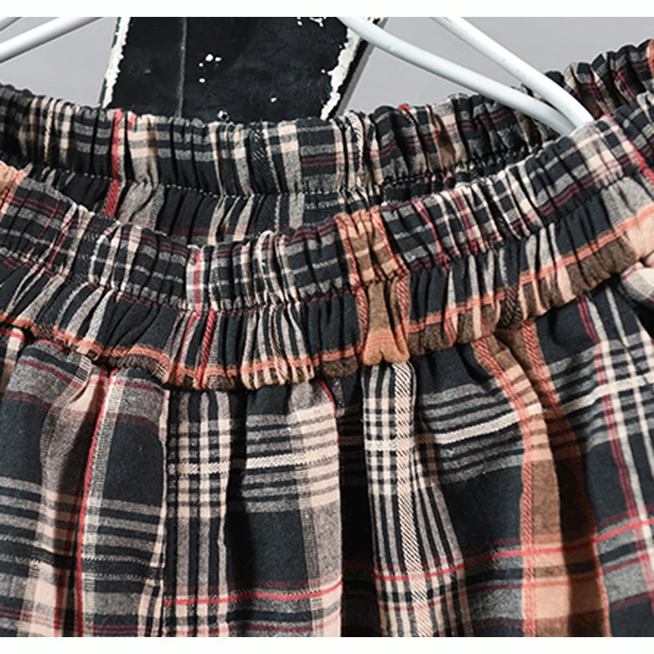 Женские штаны с хлопковой подкладкой, плотные штаны для осени и зимы, большие длинные свободные Ретро Винтажные модные повседневные штаны AZ62242425