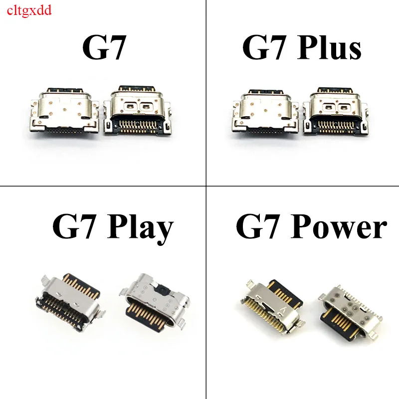 

cltgxdd 10pcs USB Charging Port Charger Connector Dock Socket Repair Part For Motorola Moto G7 G7 Plus G7 Power G7 Play