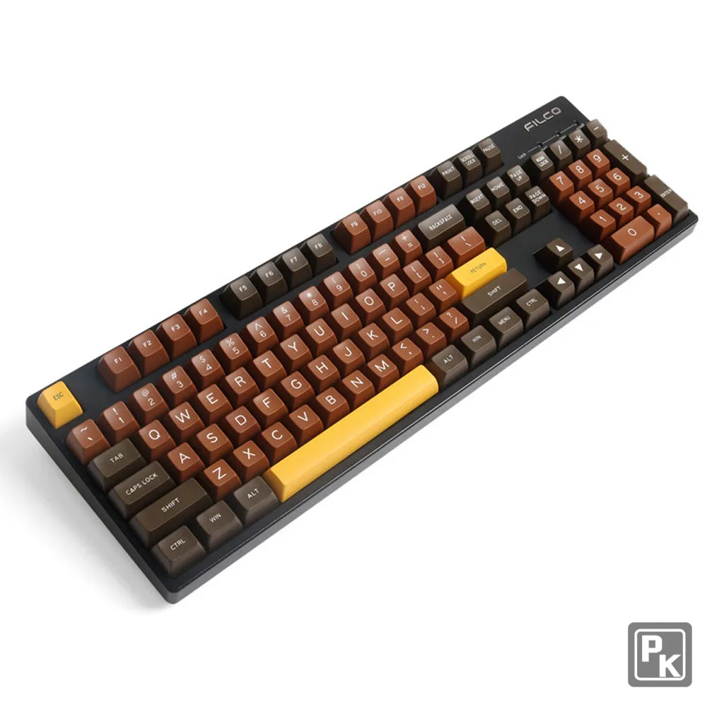 US $92.90 MAXKEY  SA Height ABS 134  Keycap  Chocolate Two Color Injection Molding  For Mechanical Gaming Keyboard