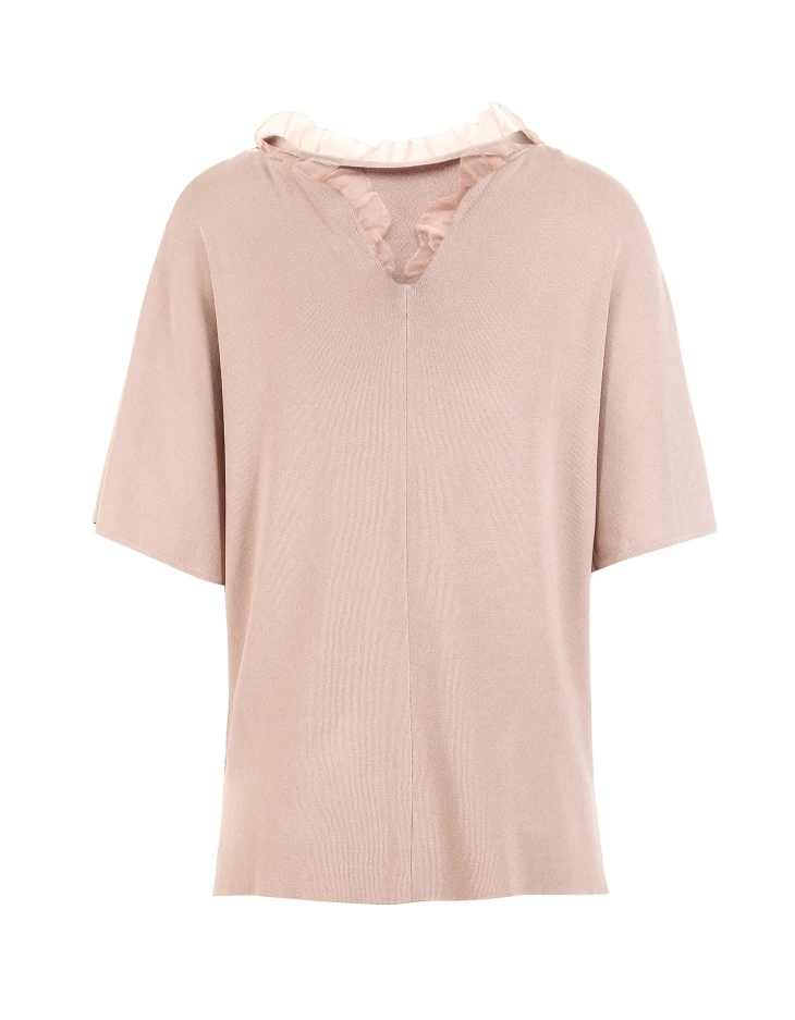 Vero Moda Женский трикотажный топ с короткими рукавами в стиле Ins | 319213501