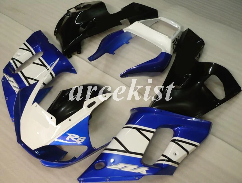 4 подарки ABS мотоцикл полный обтекатель комплект подходит для YAMAHA YZF-R6 1998 1999 2000 2001 2002 98 99 00 01 02 Комплект кузова синий черный