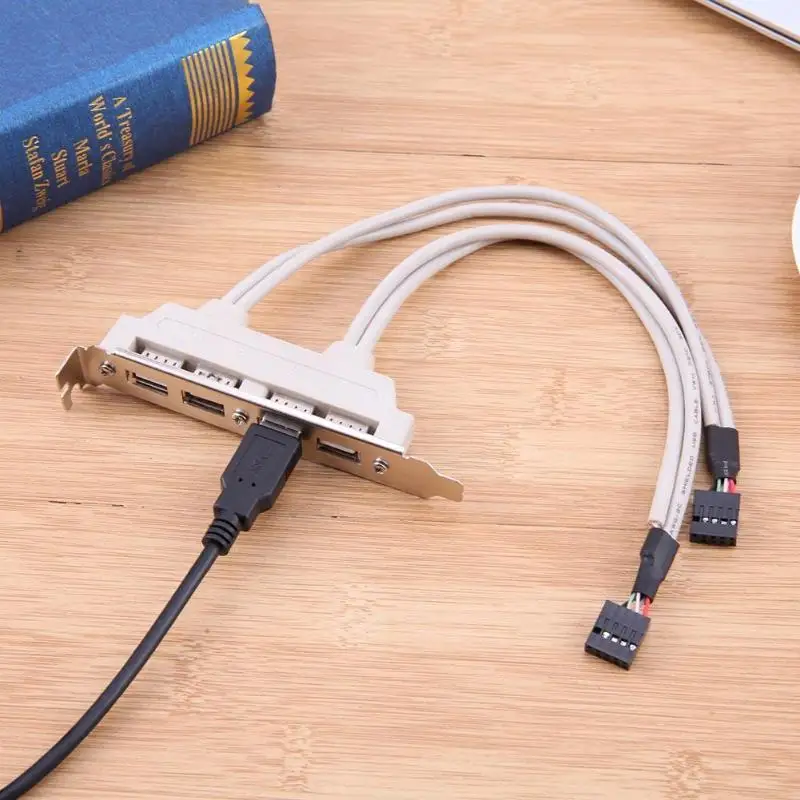 30 см/11 81 дюйма 4 порта USB 2 0 гнездовой винт для материнской платы 9 контактный