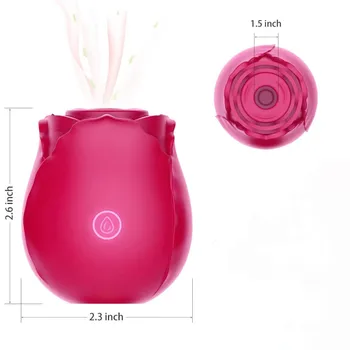 Rose Vibrator Vagina Sucking Vibrator Intimate Good Nipple Sucker Oral Licking Clitoris Stimulation Powerful Sex Toys for Women