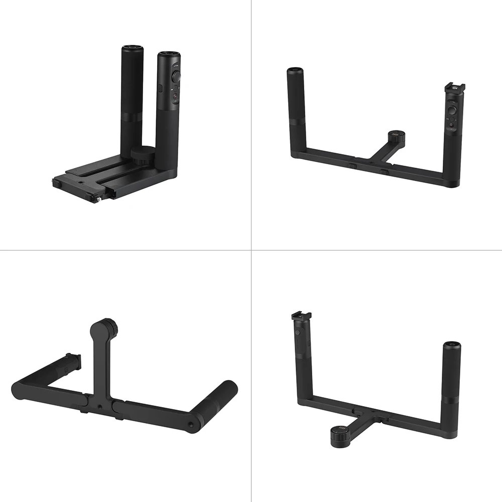 FeiyuTech G5 GS Dual Handhled Grip Bracket Gimbal Extended Handlebar Handle with Hot Shoe Mount