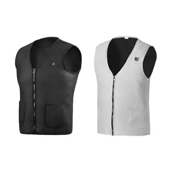 

USB Electric Heated Vest Thermal Smart Vest Infrared Heating Waistcoat for Outdoor Men Women Work Sports Heating Clothes