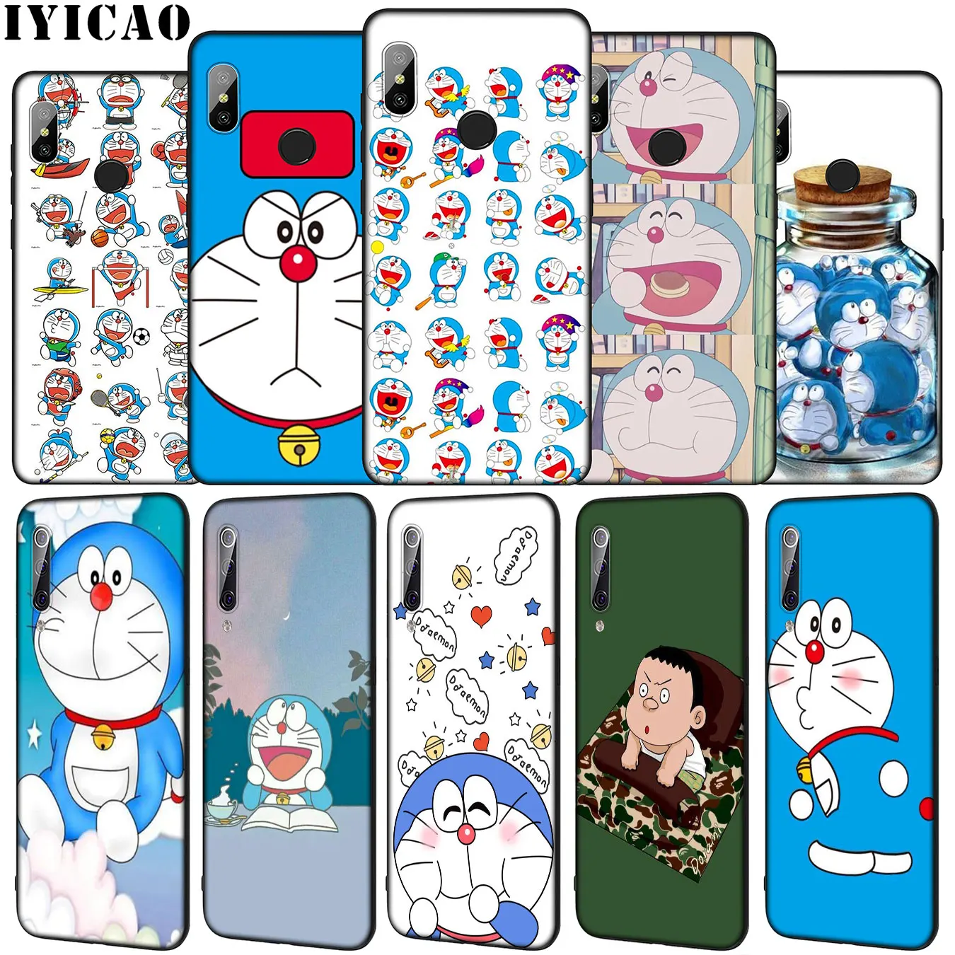 Мягкий силиконовый чехол для телефона IYICAO Gambar Doraemon Hd Xiaomi Mi 10 9 9T A3 Pro 8 SE A2 Lite A1 CC9 CC9E 6