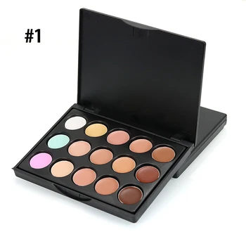 POPFEEL 15 Colors Concealer Palette Long lasting Waterproof Concealer Foundation Cream Face Contouring Makeup Cosmetics