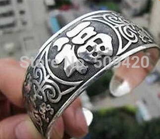 free shipping >>>>>909391 Wholesale!10pcs Hot l! Tibetan Tibet Silver FLOWER Totem Bangle Cuff Bracelet