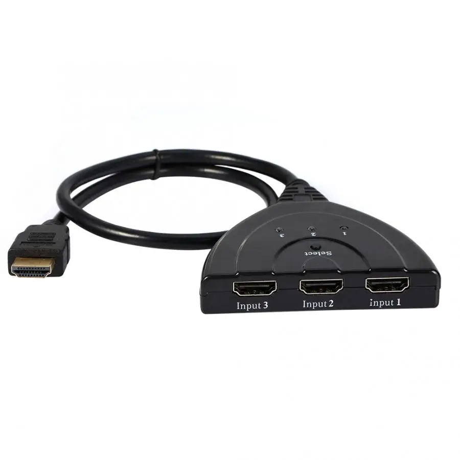 Мини 3 порта Переходник HDMI разветвитель кабель мульти usb порт usb разветвитель Тип c концентратор коммутатор 3D 1080P Full HD 3 входа 1 Авто высокий