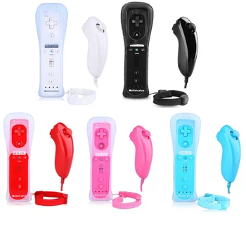 

Wireless Joystick Remote Controller Gamepad Kits For Nintendo Wii Built in Motion Plus Joystick and Nunchuck For Nintend Wii