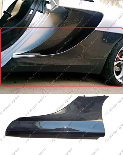 

Автомобильные аксессуары, боковая юбка из углеродного волокна в стиле OEM, 2 шт., подходит для боковых юбки 2011-2014 MP4 12-C, Стайлинг автомобиля