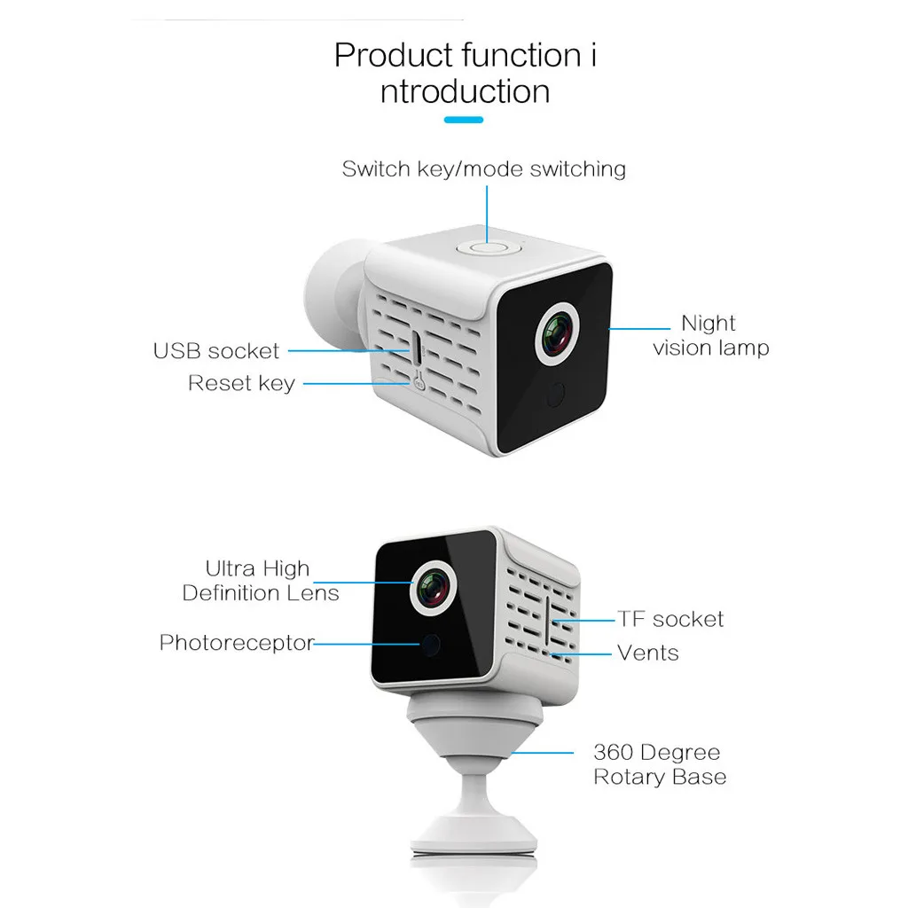 Camsoy Mini A12 камера DVR с дистанционным управлением, ночное видение, WiFi, HD 1080P камера, мини камера, Wifi, безопасность, микро умная домашняя камера безопасности