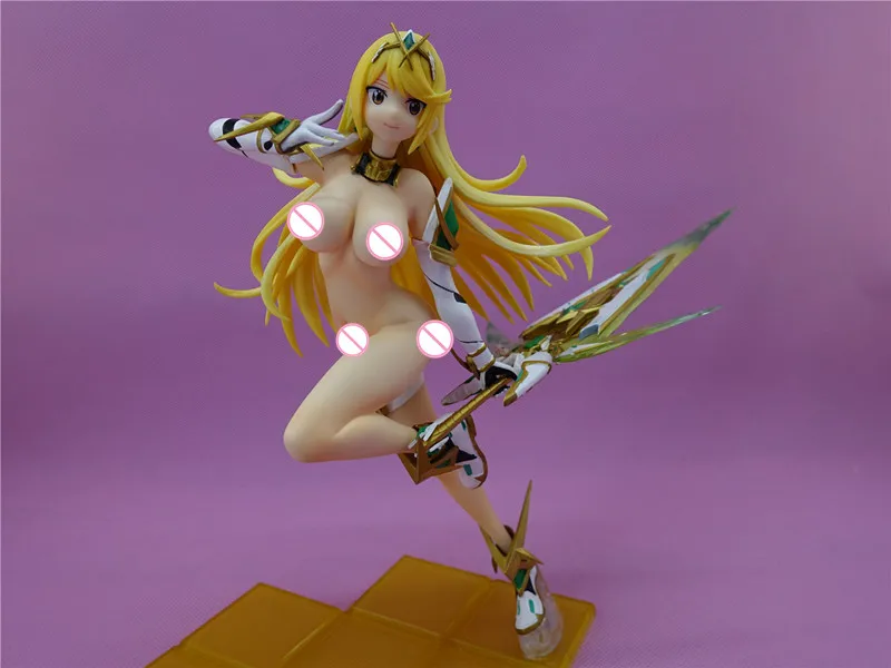 Японский аниме пикантная кукла Xenoblade хроники 2 Mythra смолы фигурка голая