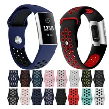 100 шт для Fitbit Charge3 силиконовый ремешок для часов Ремешок для Fitbit Charge 3 Сменный ремень браслет умные аксессуары для часов