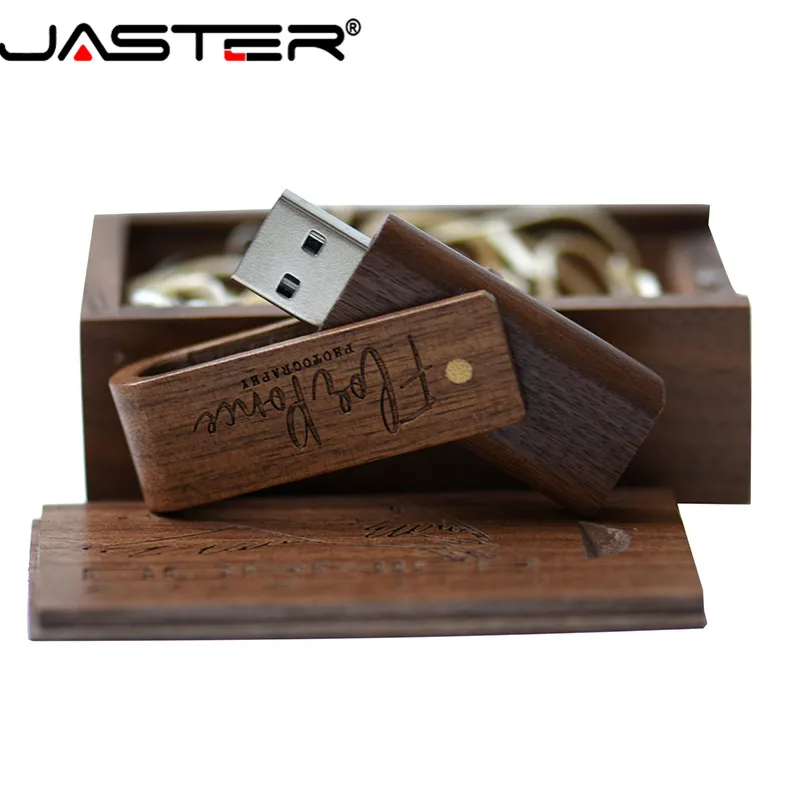 JASTER USB 2,0 Деревянный Флип+ коробка usb флэш-накопитель 4 ГБ 8 ГБ 16 ГБ 32 ГБ 64 ГБ 128 ГБ Флешка карта памяти(более 10 шт. бесплатный логотип