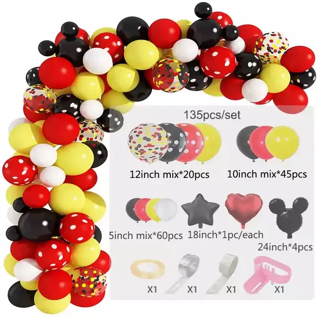 Mickey Mouse Theme Decoration Anniversaire Fille Kid Boy Happy Birthday Banner Flag And Welcome Hanger Door Sign For Party Decor Party Diy Decorations Aliexpress