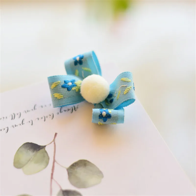 fetal hair clip 2 10 шт./лот, для новорожденных девочек, скудная прическа, бант, заколка для волос, милый BB зажим, Детские аксессуары для волос, Детская мини-заколка для волос - Цвет: fetal hair clip 2