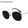 Men Sunglases Hexagon Sun glasses NEW Women Metal Frame Fishing Glasses Gold tea Eyewear lentes de sol hombre okulary UV400 ► Photo 3/6