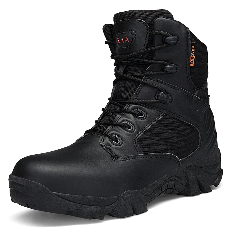 Mens Military Boots Desert Boots Black 80 Kitleler Men's Waterproof Hiking Boots Outdoor Traval Sandproof Boots Large Size39-47