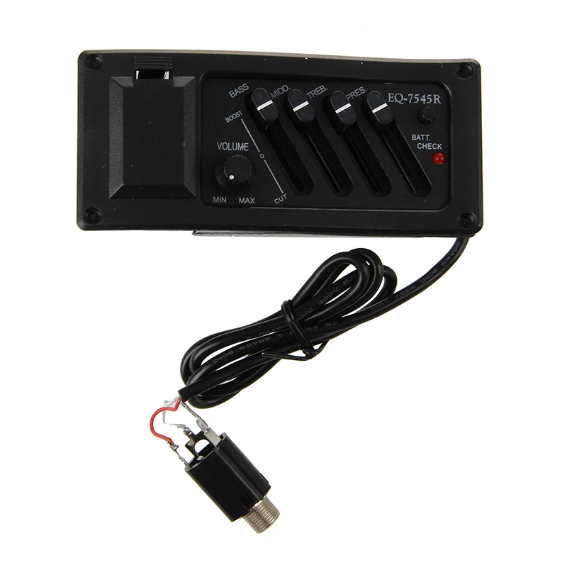 

EQ-7545R Acoustic Guitar 4 Bands Preamp Amplifier with Pickup