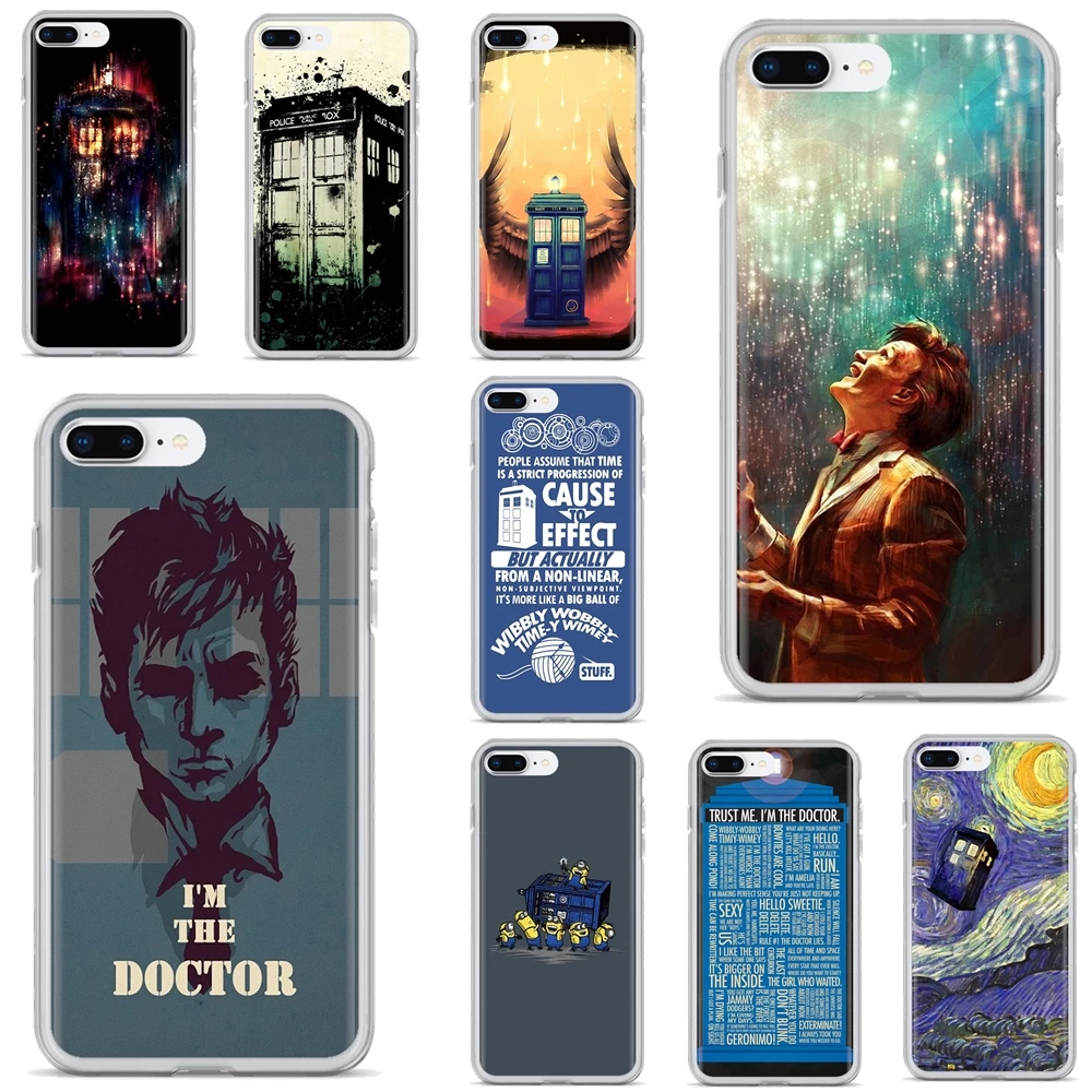 Силиконовый чехол для Huawei Honor 6 6A 7 7X 7A 7C 8 8C 8X 9 9X 10 10i 20 Lite Play Pro Doctor Who Tardis Police Box |