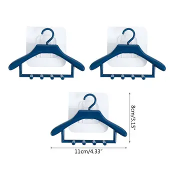 

Creative Wall Mounted Hangers Style No Holes Toothbrush Holder Razor Organizer