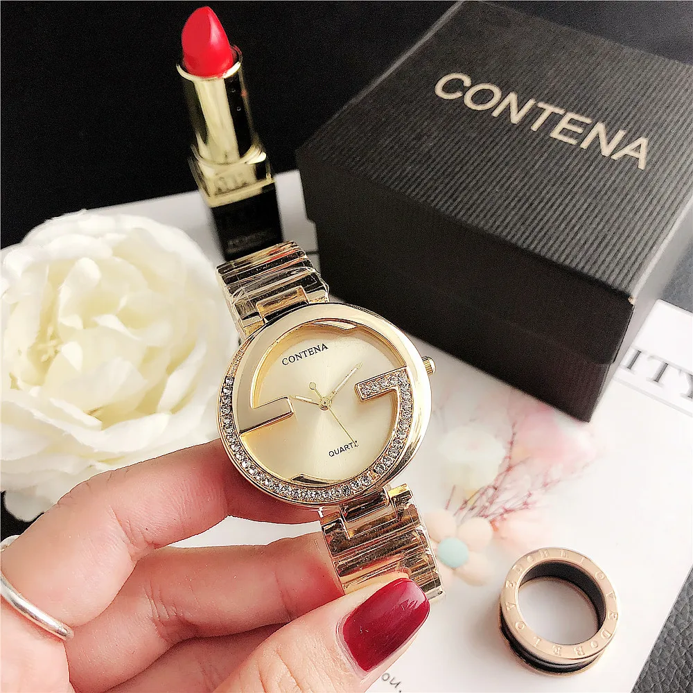 Montre Femme, новинка, женские часы из розового золота, Известный Топ бренд, роскошные женские наручные часы из нержавеющей стали, женские кварцевые часы