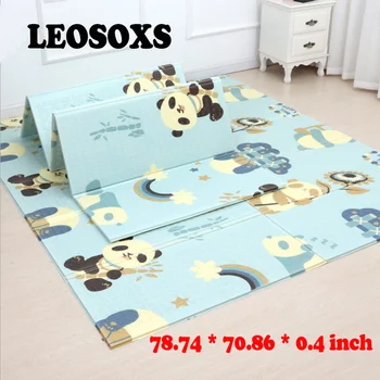 

200*180cm Folding Cartoon Baby Mat Play With Xpe Children's Puzzle Mat Child Climbing Baby Fall Baby Carpet Game Child Toy Mat
