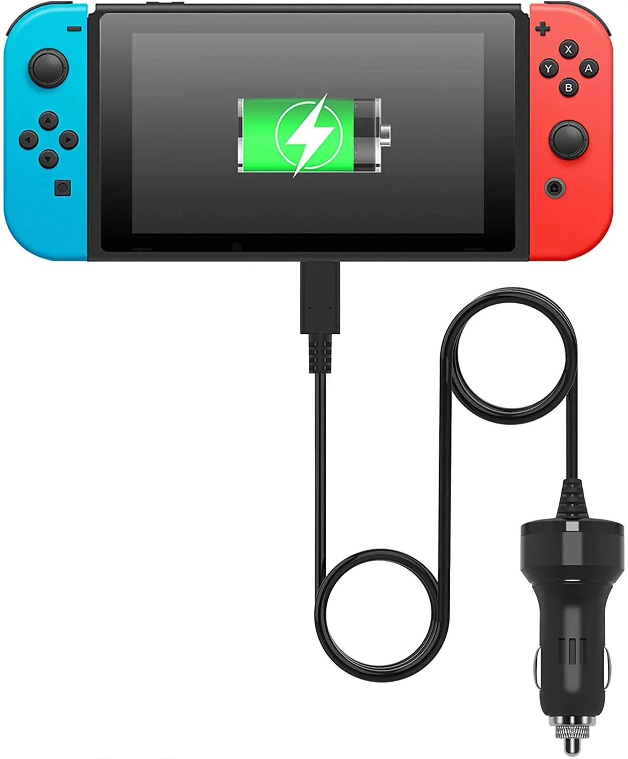 Takiesy Car Charger for Nintendo Switch and Switch Lite High Speed Car