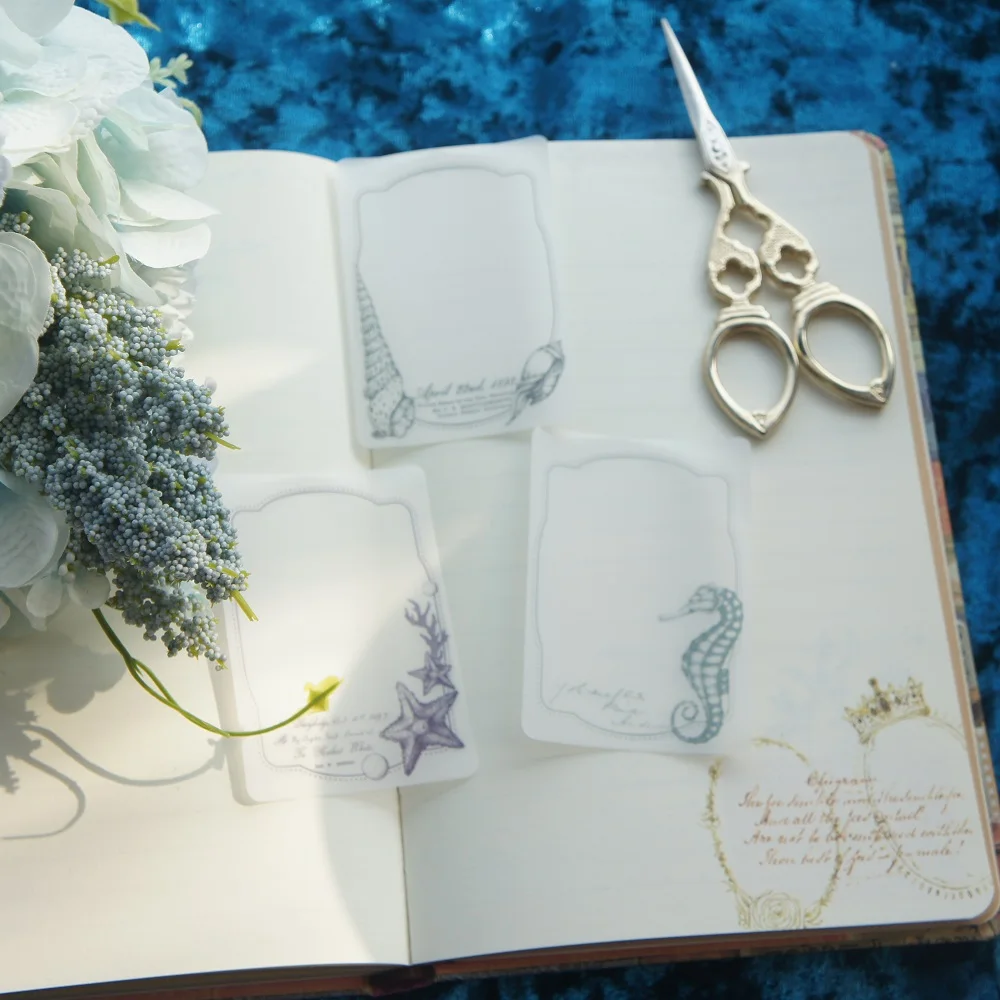 30 шт морская Морская звезда ракушка гиппокамп может написать Дизайн Бумага