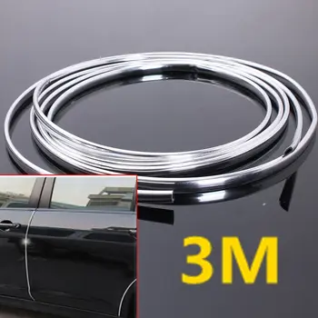 

Universal 7mm 3 Meters 6M Moulding Trim Strip Car Door Edge Scratch Guard Protector Strip Roll For VW /BMW /Honda /Toyota