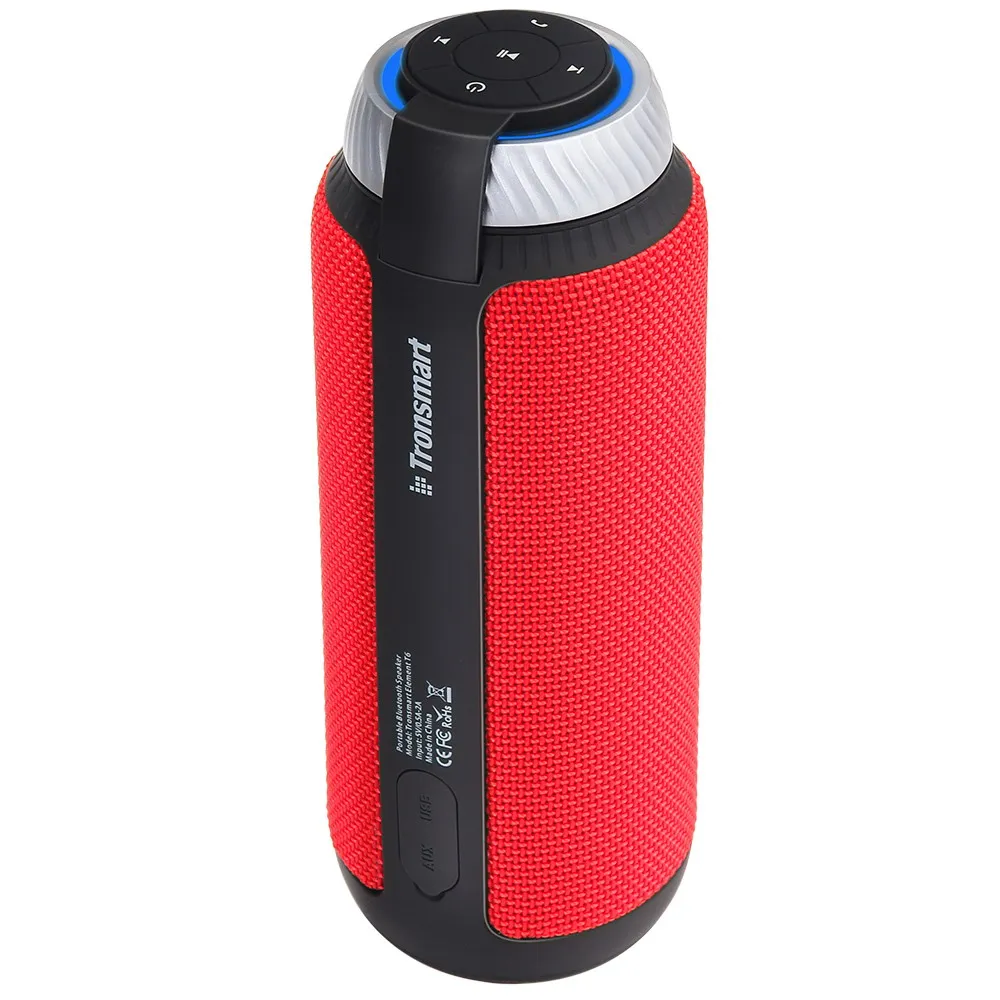 Red Tronsmart Element T6 25 Вт DSP портативный Bluetooth динамик с 360 стерео звук глубокий бас открытый портативный мини-динамик для телефонов - Цвет: Red