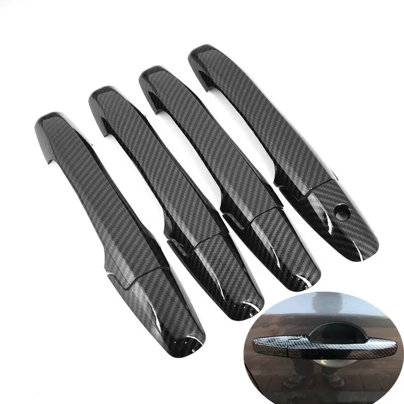 6 Cache-Serrures En Silicone Pour Portière De Voiture - Anti-Bruit Et Anti-Rayures - Noir