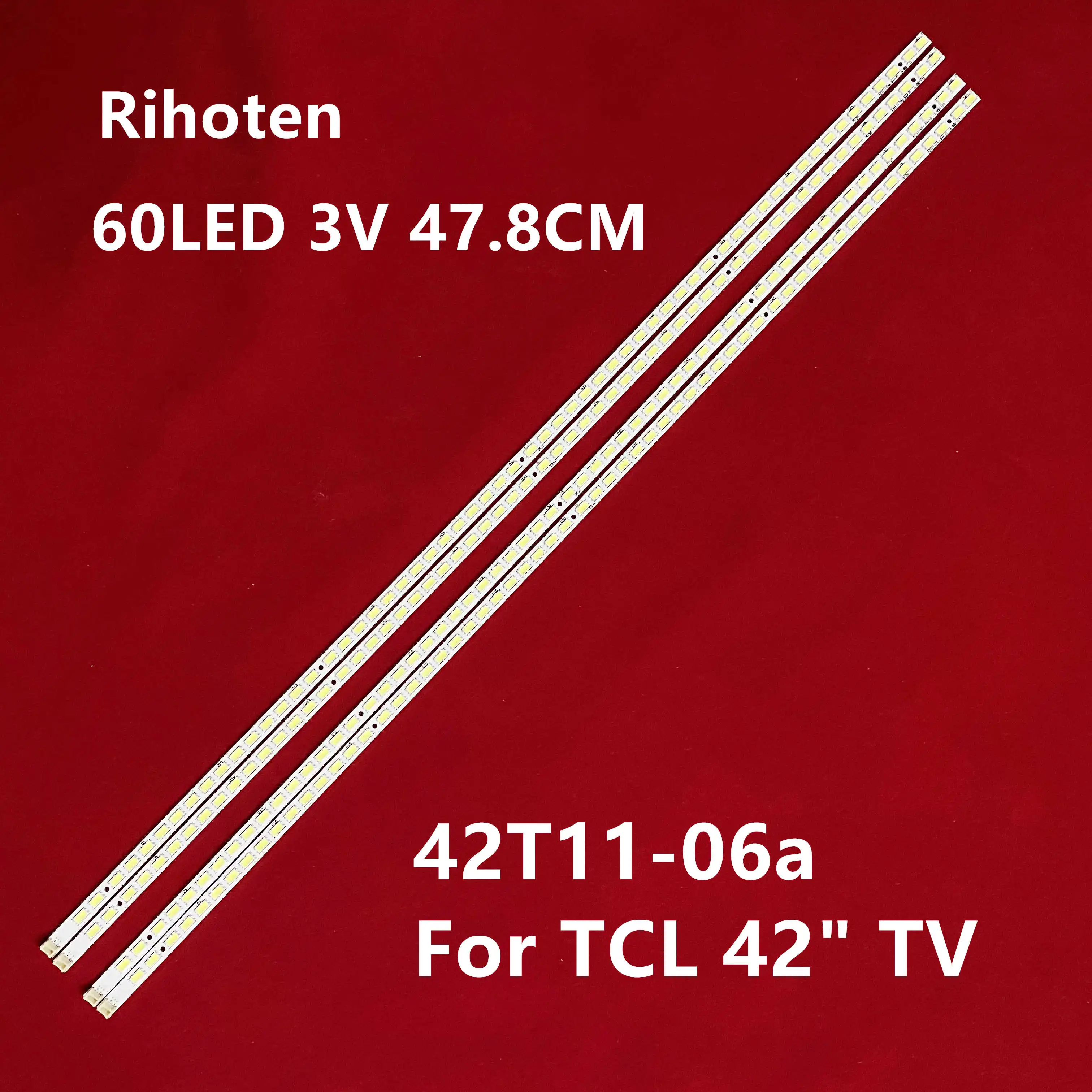 478mm LED Backlight Lamp strip 60leds For TCL 42&quot TV 42PFL5300 42P21FBD 74.42T13.001-0-CS1 T420HW08 42T11-06a E88441 LE42X100C | Лампы и