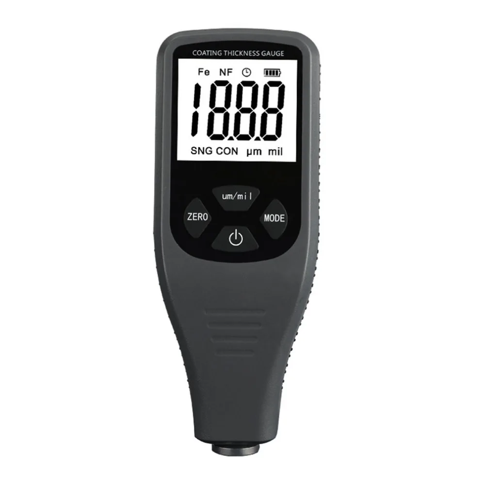 

TC200 Digital Thickness Gauge Coating Meter Car Thickness Meter Thickness Tester Measuring Range 0~1300um Backlight